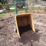 Harvested Compost placed in North Garden